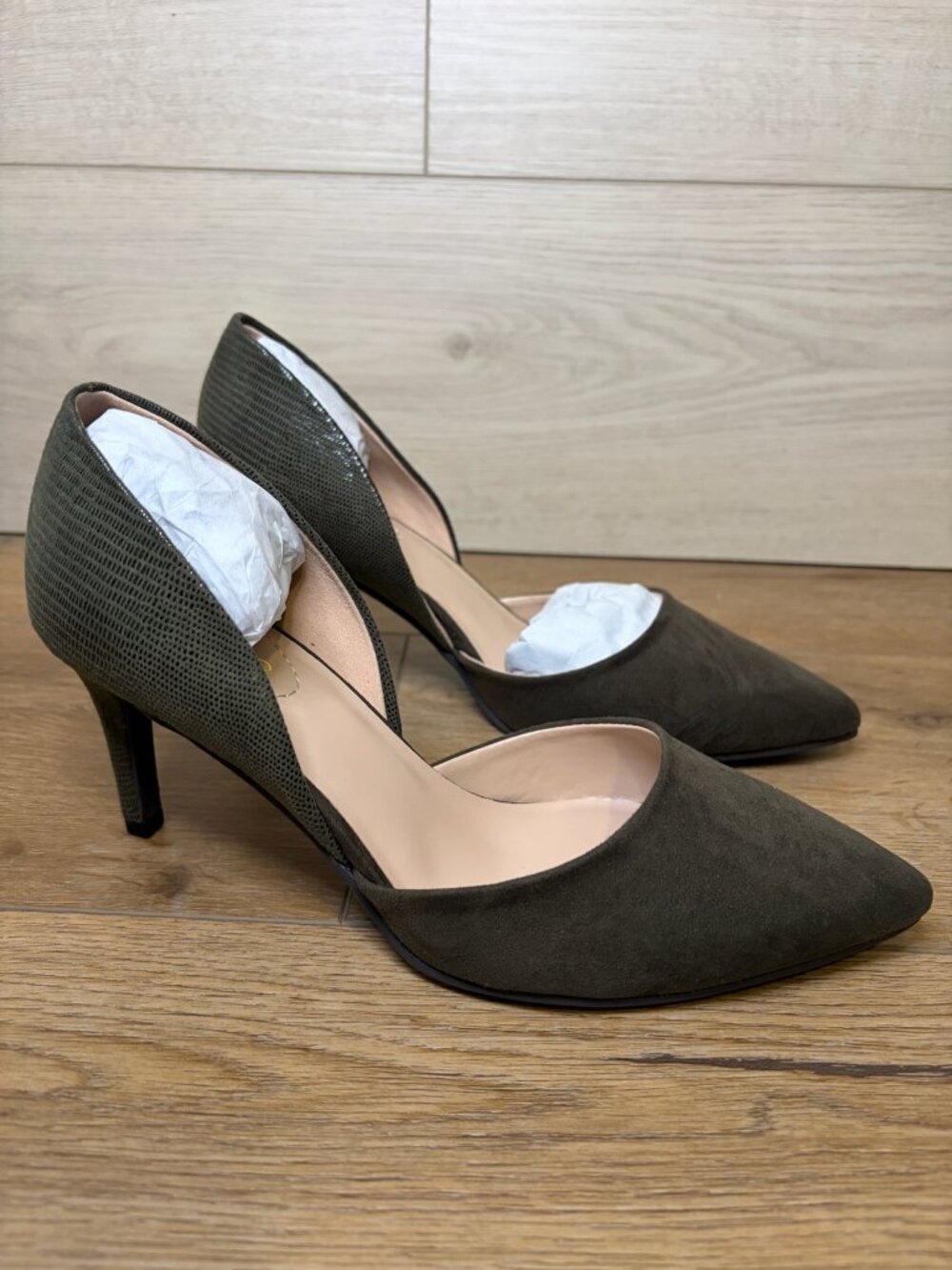 Bandolino Grenow2 Pointed Toe Pumps Size Dark Green 6.5M
